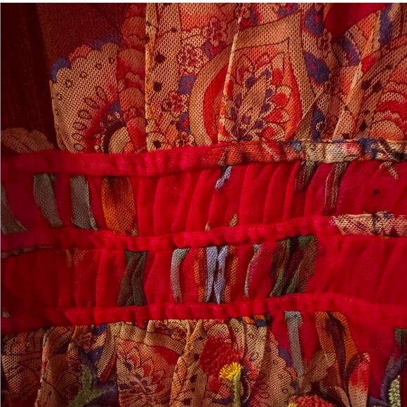 Johnny Was Feather Lark Mesh Blouse & Slip. NWT - Picture 7 of 11